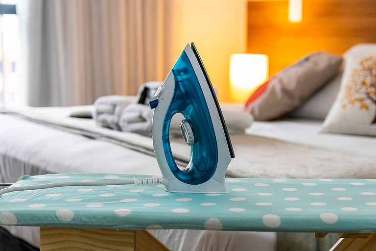 Studio Exclusivo Cama King + Vaga e Piscina!