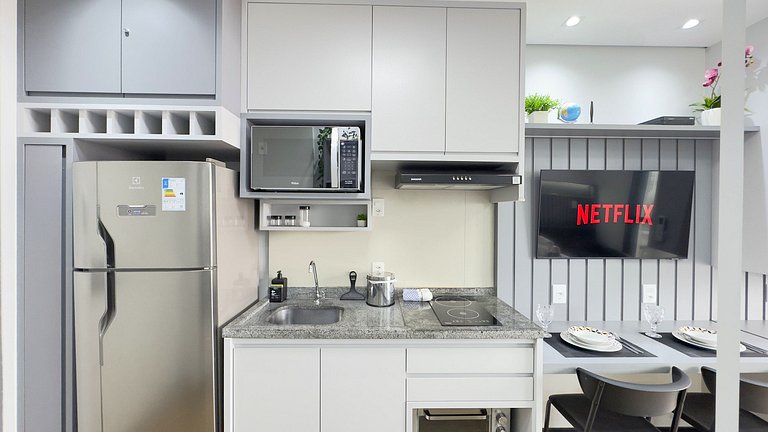Studio Luxuoso com Vista Incrível no Centro de SP