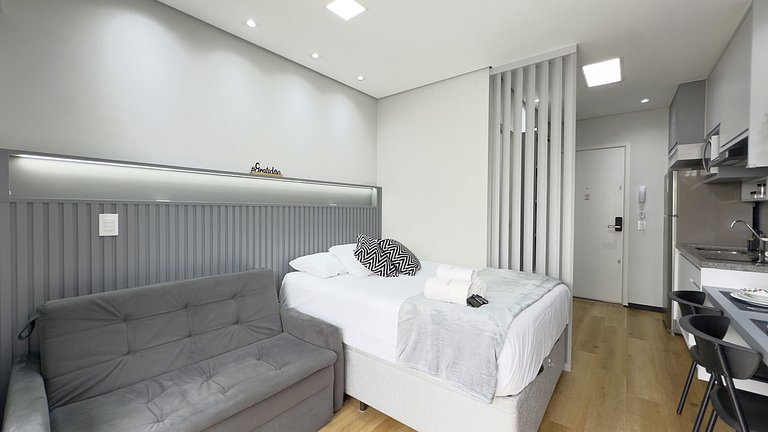 Studio Luxuoso com Vista Incrível no Centro de SP