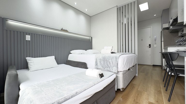 Studio Luxuoso com Vista Incrível no Centro de SP