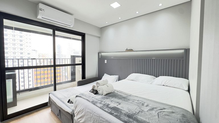 Studio Luxuoso com Vista Incrível no Centro de SP