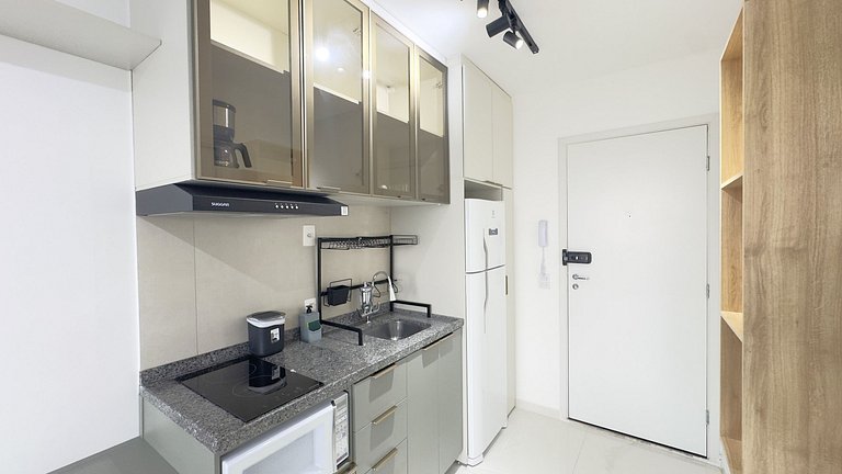 Studio Exclusivo + AC + Piscina + Metrô