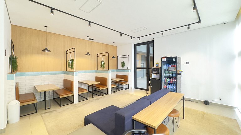 Studio Cama King + Piscina + Rooftop + Coworking