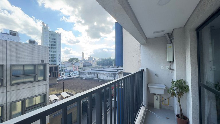 Studio amplo com 2 camas de casal – 20m do Metrô