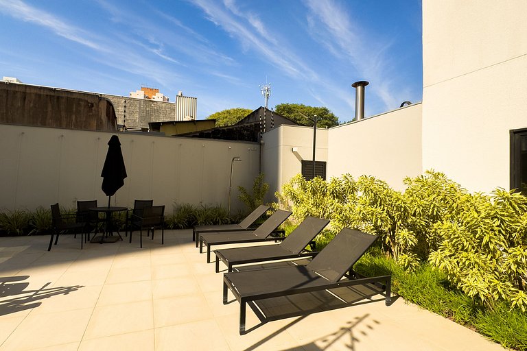 Luxo na Faria Lima + AC, Academia e Piscina
