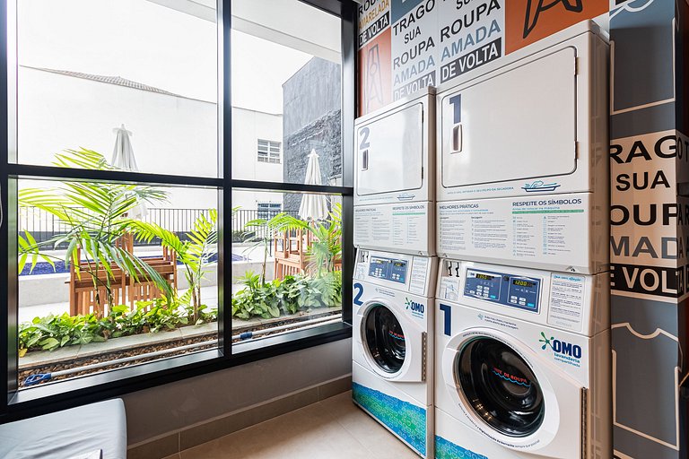 Studio Industrial Moderno + AC e Piscina!