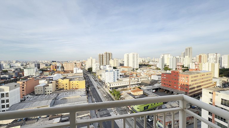 Apê Minimalista 16º andar + Academia + Metrô