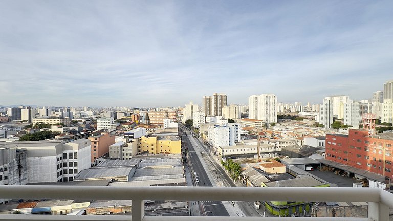Apê Minimalista 16º andar + Academia + Metrô