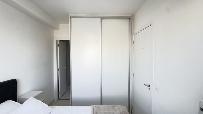 Apê Minimalista 16º andar + Academia + Metrô