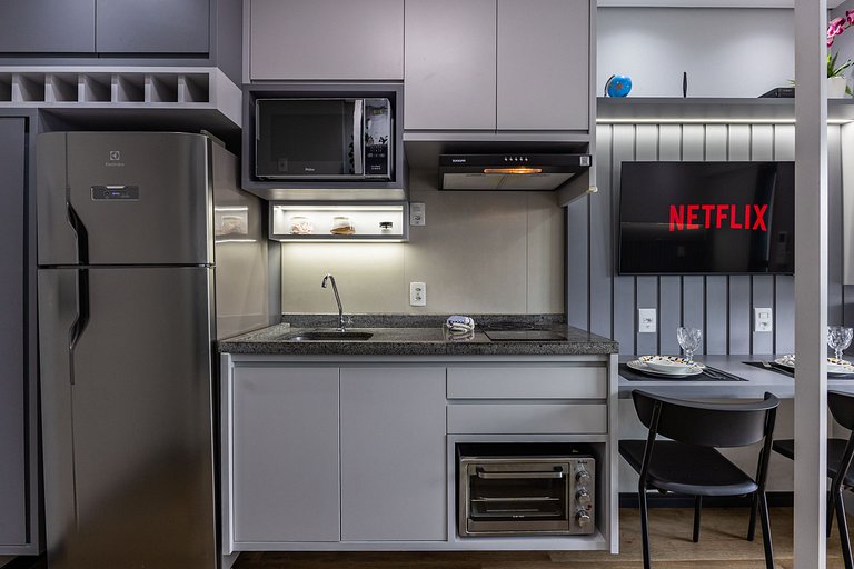 Studio Alto Nível c/ Vista no Centro de SP + Vaga