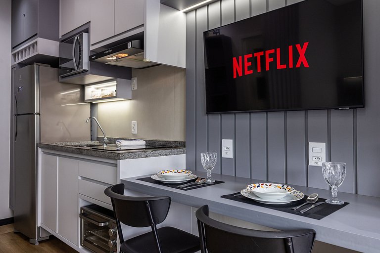 Studio Alto Nível c/ Vista no Centro de SP + Vaga