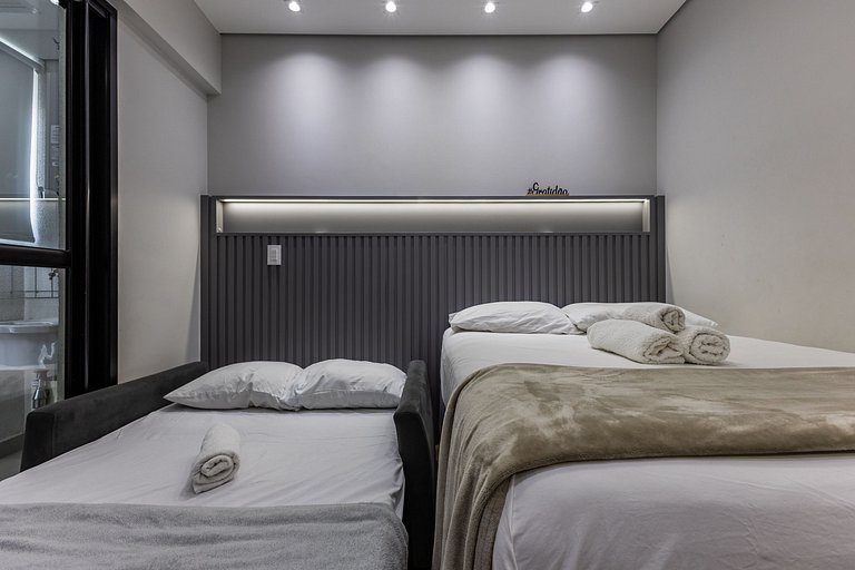 Studio Alto Nível c/ Vista no Centro de SP + Vaga