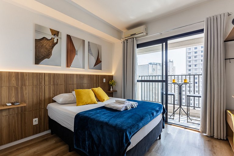 Studio Exclusivo - Centro SP + AC, Piscina e VAGA
