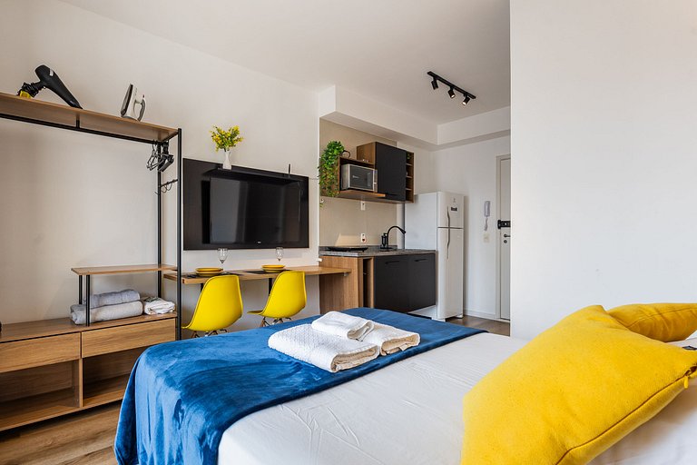 Studio Exclusivo - Centro SP + AC, Piscina e VAGA