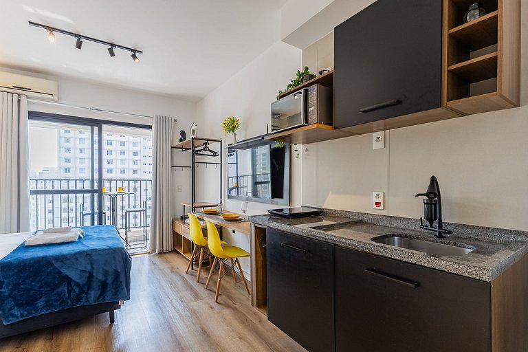 Studio Exclusivo - Centro SP + AC, Piscina