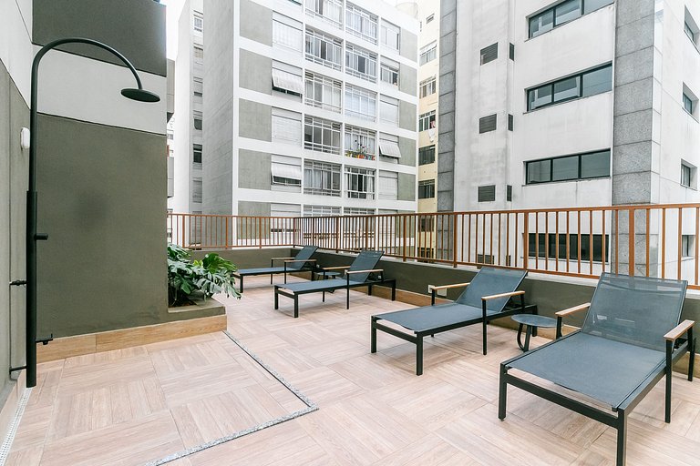 Apê descolado com vista incrível 2 min da Paulista