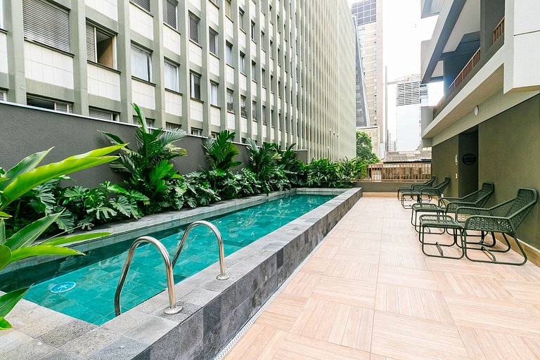 Apê 200 metros da Av Paulista - Academia + Piscina