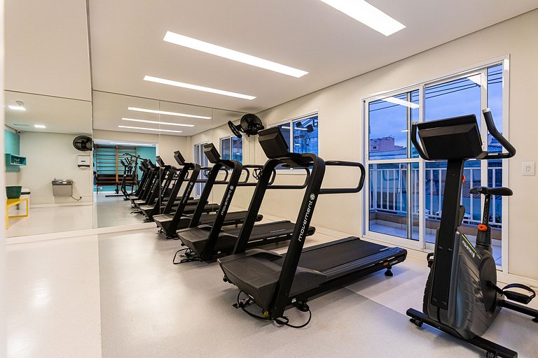 Apê Minimalista 16º andar + Academia + Metrô