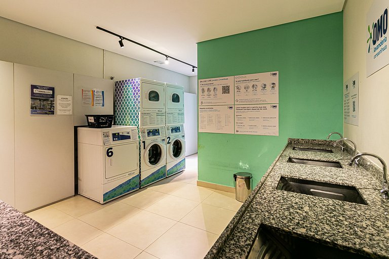 Apê 2 min. do metrô Brás, Academia e Lavanderia