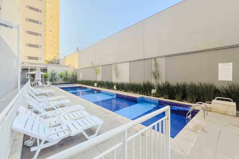 Apê 2 min. do metrô Brás, Academia e Lavanderia