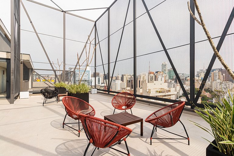 Studio 1KM da Av. Paulista - Shopping Frei Caneca