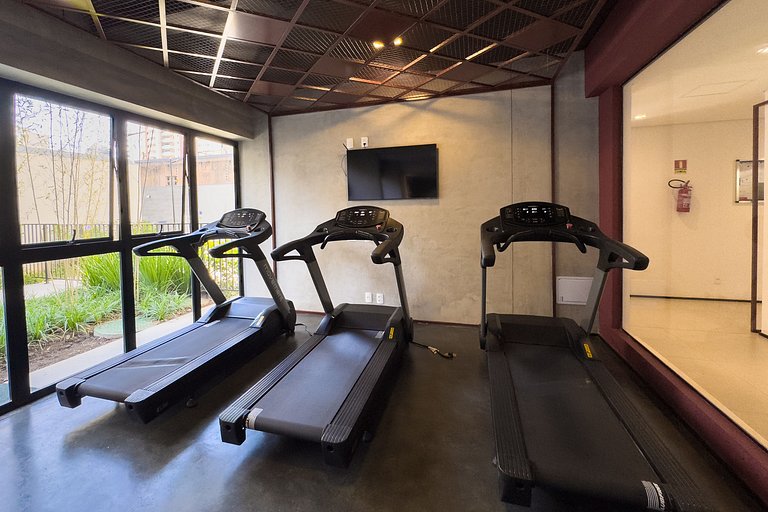 Luxo na Faria Lima + AC, Academia e Piscina