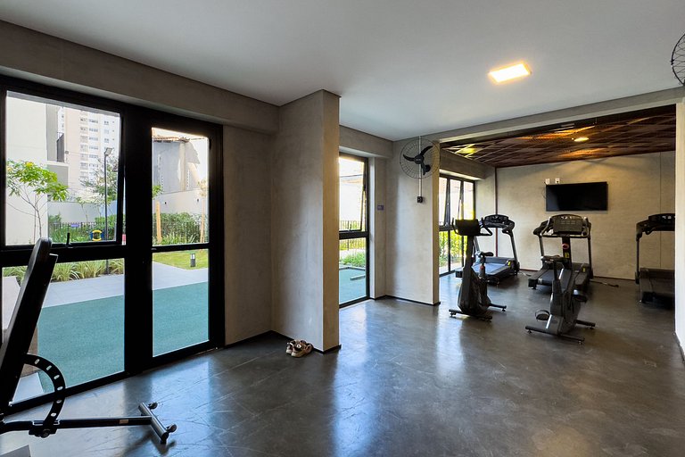 Luxo na Faria Lima + AC, Academia e Piscina