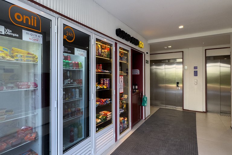 Luxo na Faria Lima + AC, Academia e Piscina