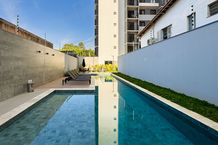 Luxo na Faria Lima + AC, Academia e Piscina