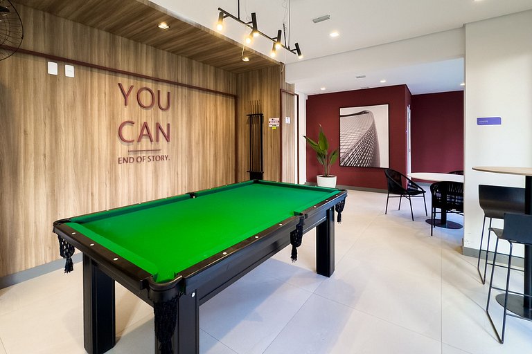 Luxo na Faria Lima + AC, Academia e Piscina