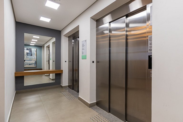 Apê Descolado na República - Rooftop e Piscina