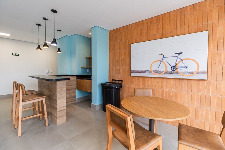 Apê Descolado na República - Rooftop e Piscina