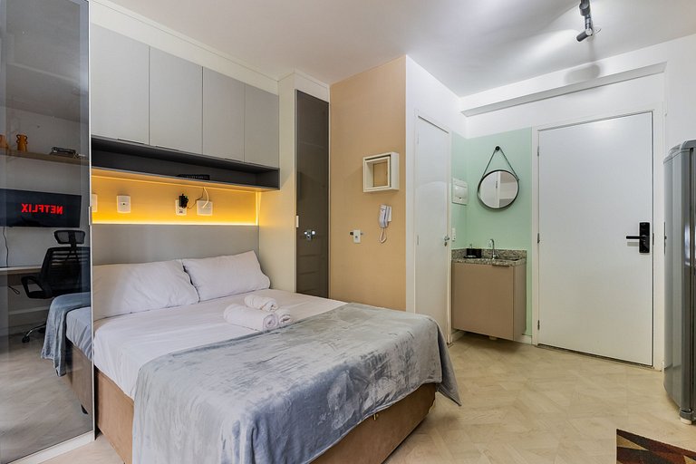 Studio Calmo e Confortável - 650m da Av. Paulista