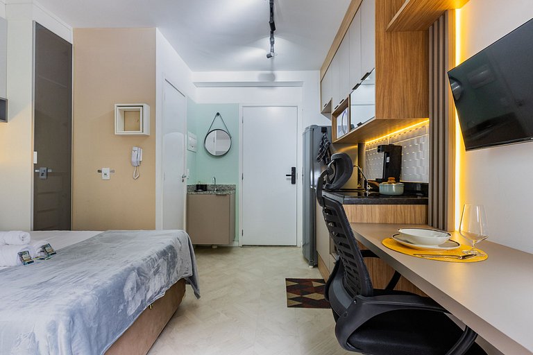 Studio Calmo e Confortável - 650m da Av. Paulista